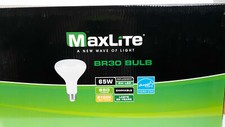 Maxlite 48 Pack LED Light Bulbs 65W Equivalent Soft White Flood Dimmable BR30
