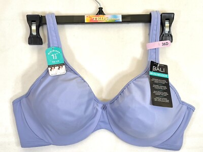 NWD Bali Women's 36D Passion for Comfort Underwire Minimizer Bra DF3385 Purple