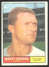 1961 Topps Marty Keough Washington Senators #146
