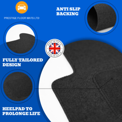 Fits SEAT  ALTEA 2004-2008 NO CLIPS Fully Tailored Floor Mat Set