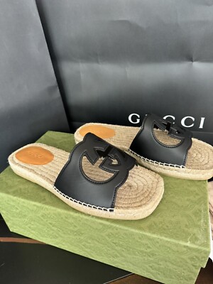 Gucci Interlocking GG cut-out espadrilles size Gucci 9 US