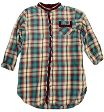 Earth Angels Women's Button-down Shirt Size 8/10 Plaid