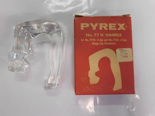 NEW Vtg Pyrex 77-H Glass Flameware Percolator Coffee Pot Replacement Handle