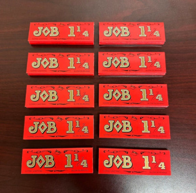 Job Orange 1 1/4  Cigarette Papers-Slow Burning- 10 pks