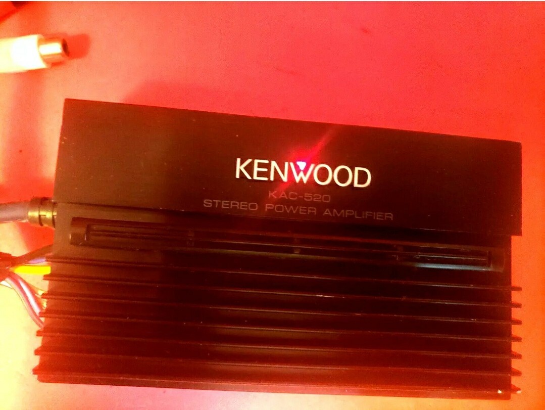 1990's Vintage Old School Kenwood KAC 520 25W+25W Car