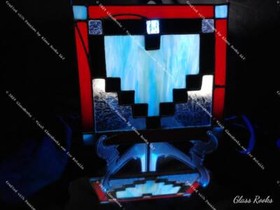 8bit Mana Heart, Retro RPG Gaming Heart 8bit Vitral NES SNES, Zelda, Link