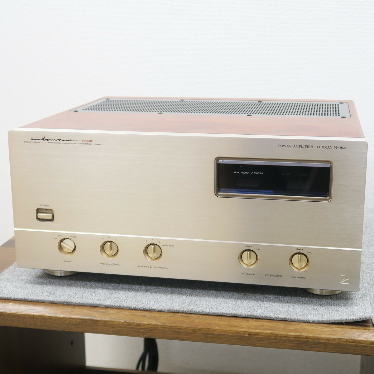 21 LUXMAN M-06a パワーアンプ 21 LUXMAN M-06a パワーアンプ LUXMAN M-06αの仕様 ラックスマン
