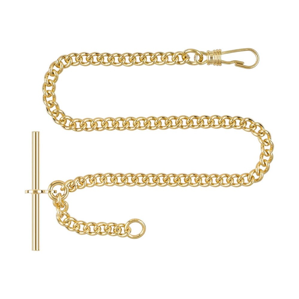 Круглая цепочка для карманных часов Hermann Jckle T-Bar с позолоченным корпусом 7690₽