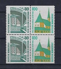 BRD 1987 - Sehensw&uuml;rdigk. - Mi. 1342, 1406 CD ** 4-er Blocks. s. Abb. u. Beschr