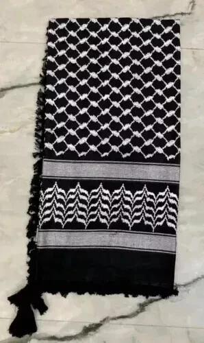 Arab Keffiyeh Shemagh All Original Palestine-like Scarf Kufiya Arafat Cotton
Opens in a new window o