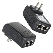 2X POE Injector 48V 0.5A Power Over Ethernet Adapter For POE IP Camera Switch