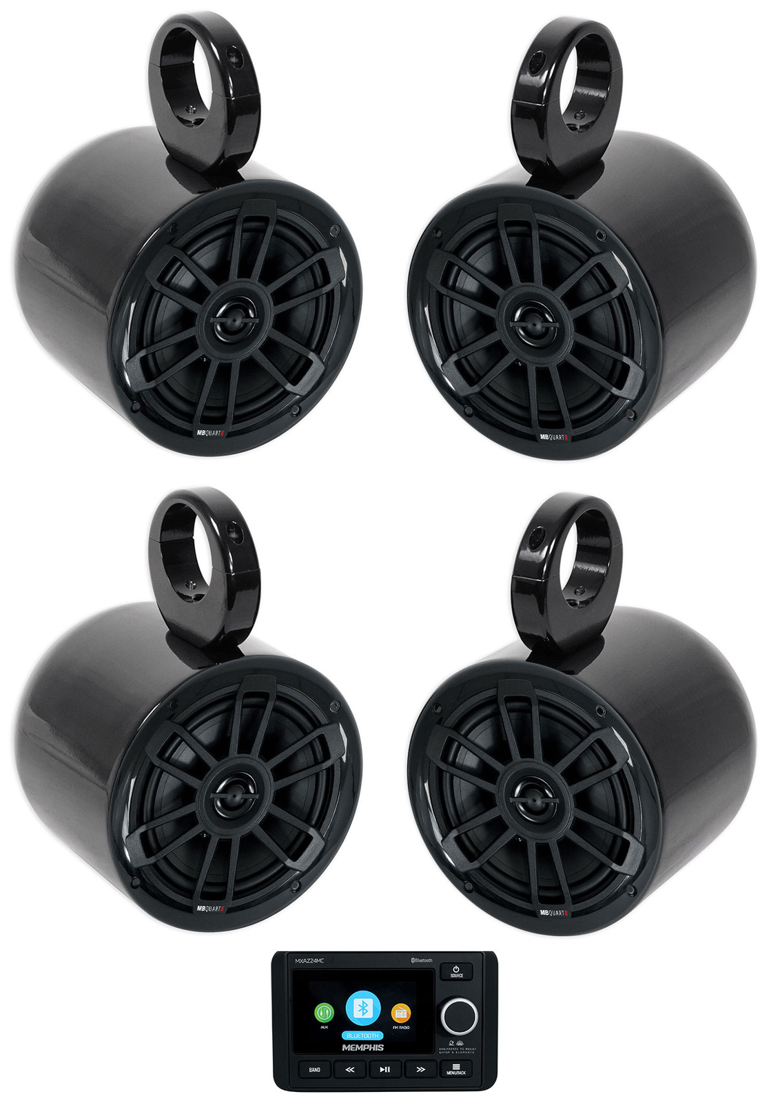 2-зонный морской Bluetooth-приемник Memphis MXAZ24MCдинамики для вейкбординга емкостью 4 МБ 83990₽