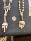 Very Cooll Brown/ White  African Tribal Mask Necklaces  from Film Collection — photo 7