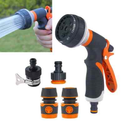 #ad Watering Gun High Pressure 8 Mode Garden Spray Irrigation Water Nozzle Sprinkler $11.12