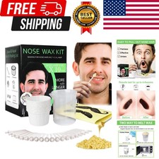 Nose Wax Kit Men, Nose Waxing Hair Wax Removal for Men Women, Nose Hair Waxing K