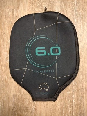  6.0 Zippered Pickleball Paddle Cover/Case Black, CASE ONLY