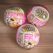 MGA  s Miniverse Make It Mini Food Diner Series 2 Lot of 3 Sealed Balls