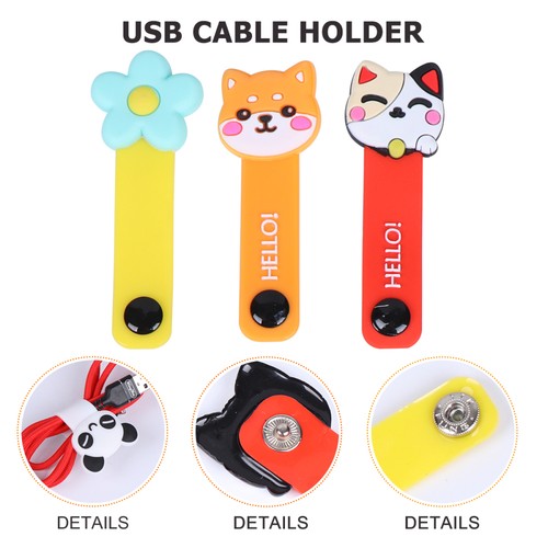 12 Pcs Cartoon -Datenkabel Fixierende Schnalle Halterung Für Kabelclips - Afbeelding 9 van 12