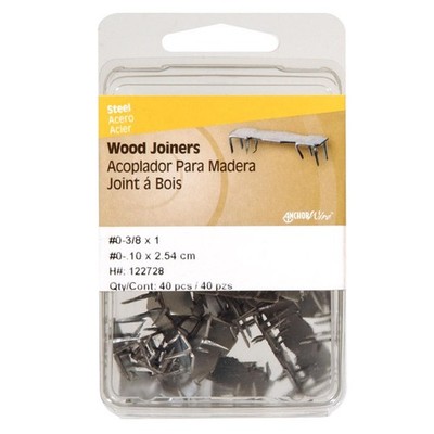 Hillman 3/8 in. L Galvanized Steel Wood Joiner Flat Shank 40 pc 5PK