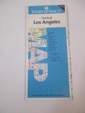 Rand McNally Central Los Angeles California City Street Travel Road Map~HrcRM