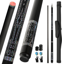 Carbon Fiber Pool Cue Stick 20-21 Oz, Professional 13Mm Rainbow Tip, 3/8 8 Joi