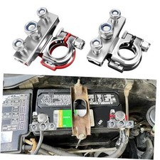 2pcs 12v Automotive Top Post Car 3 Way Battery Wire Cable Terminals Clamp