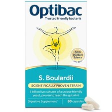 Image of Optibac Probiotics Saccharomyces Boulardii 80 capsules