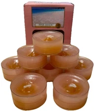 Yankee Candle 8 Scented Tea Lights Candles PINK SANDS Discontinued