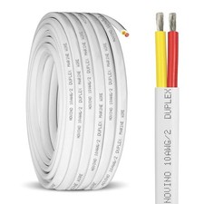 10 Gauge Marine Wire 10/2 AWG Duplex 30ft Tinned Copper Red/Yellow Boat RV Cable
