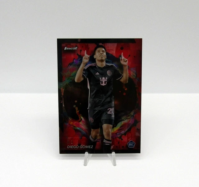 2024 Topps Finest MLS Rare Red 1/3 Diego Gomez Inter Miami Rookie RC #214