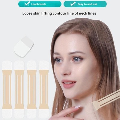 4Pcs Women's Invisible Neck Lifter Bandage,20PCS Neck Wrinkle Removal Stic