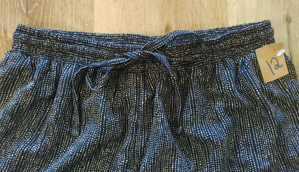 Pantalones De Colección Años 90 Alfred Dunner Negros Con Lunares Cordón Cintura Elástica 12p Punk Foto 3 de 4