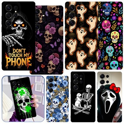 Shockproof TPU Phone Case For Samsung A16 A36 S26 S25 Plus S24 Dark Gothic Cover