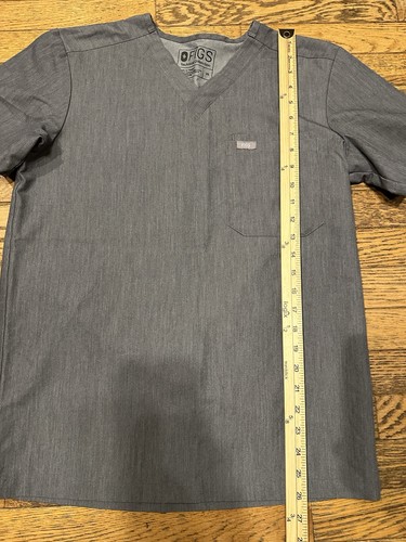 FIGS Leon Scrub Set Uomo XS Grigio Scollo a V Manica Corta Top e Pantaloni Cargo - Foto 14 di 17