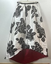 Teeze Me Size 3/4 Long Skirt Hot pink high-low Floral A-line Set Prom Party