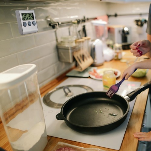 Timer Acciaio Inox Professionale Minuti Secondi Cucina Digitale - Foto 6 di 12