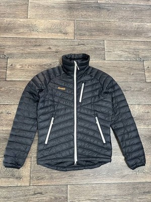 bergans of norway puffer jacket down men black small outdoor
