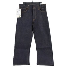 Jeans Visvim Social Sculpture 01 gamba larga in fango grezzo overdyed uomo taglia 34