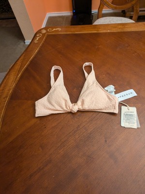 Pacsun Rhythm Triangle Knotted Bikini Top Size S lNWT
