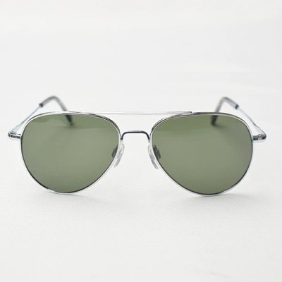 American Optical GENERAL silbernes Gestell grüne Gläser Herren Sonnenbrille U...