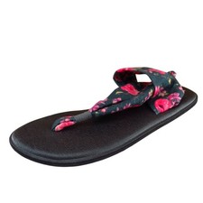 Sanuk Youth Girls Shoes Size 6-7 M Pink Slingback Fabric