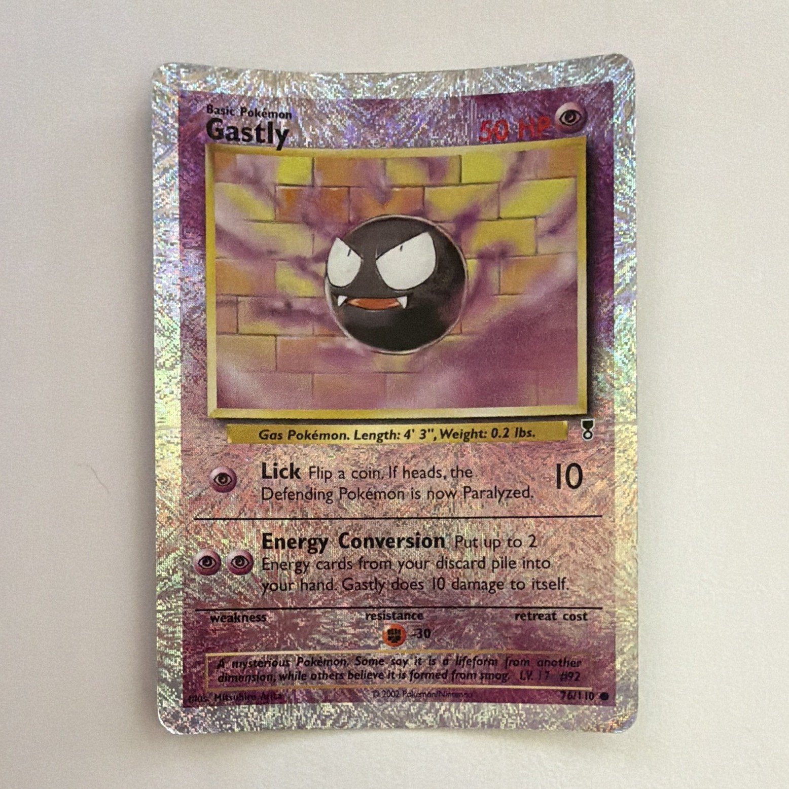 Pokemon TCG Gastly 76/110 Legendary Collection Reverse Holo Common 50 HP EN