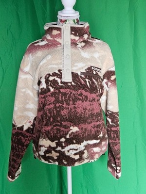 Columbia HELVETIA CROPPED HALF SNAP Fleecepullover M dunkelbraun Pullover Neu