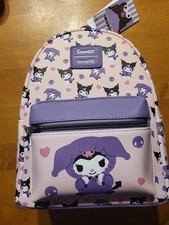 Loungefly Sanrio Kuromi Hoodie Purple Mini Backpack Bookbag