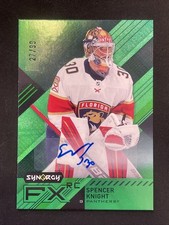 21-22 UD synergy Hockey Green FX Rookie Auto FXR-SK Spencer Knight 27/99