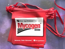 vintage MYCOGEN SEEDS COMPANY flag banner Dow AgroSciences advertising