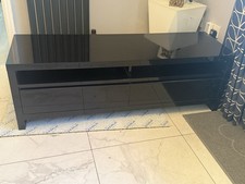 Black High Gloss TV Unit with Drawers From Next