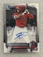 KEVYN CASTILLO 2025 BOWMAN CHROME 1ST AUTOGRAPH ANGELS AUTO #CPA-KC