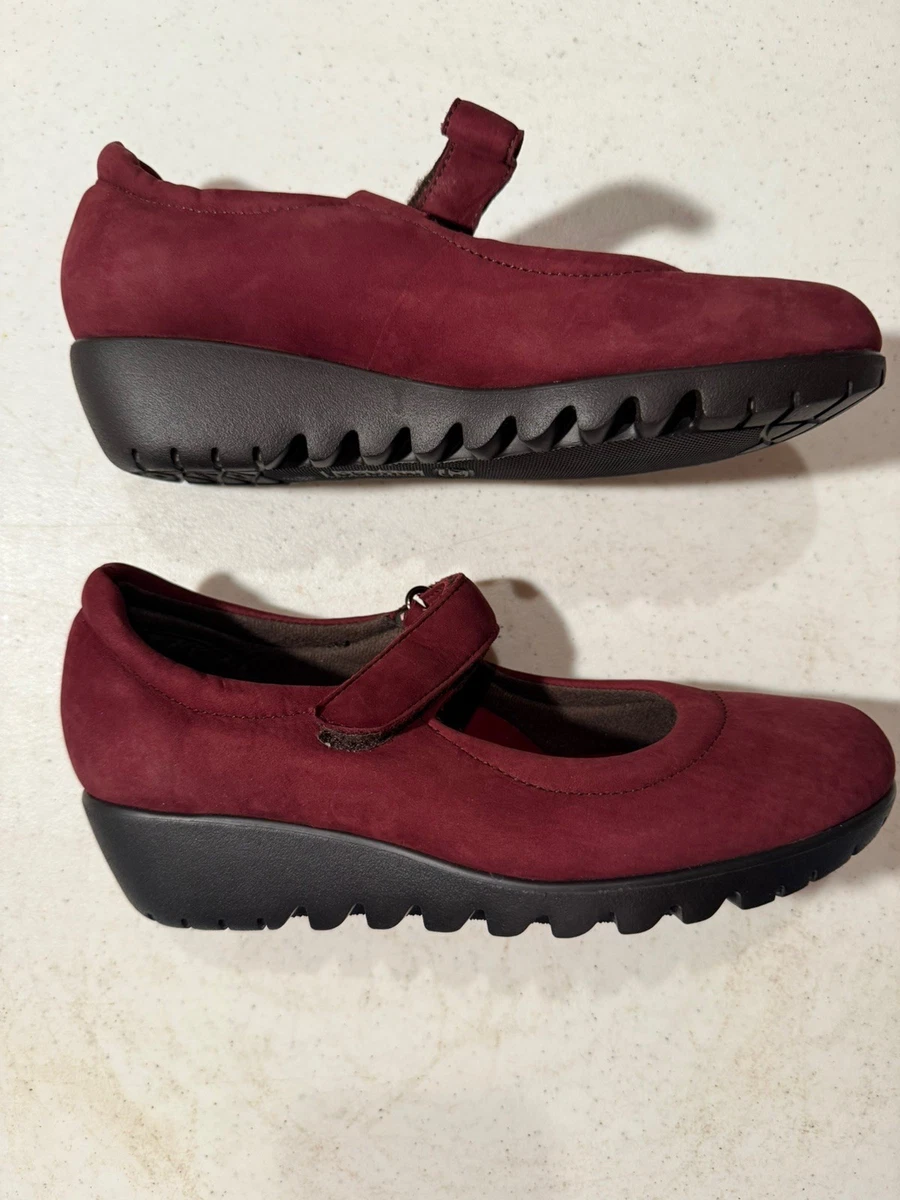 Mocassins Femme Munro American Mary Jane - Taille 8.5 M, Daim Noir, Occasion Très Bon état