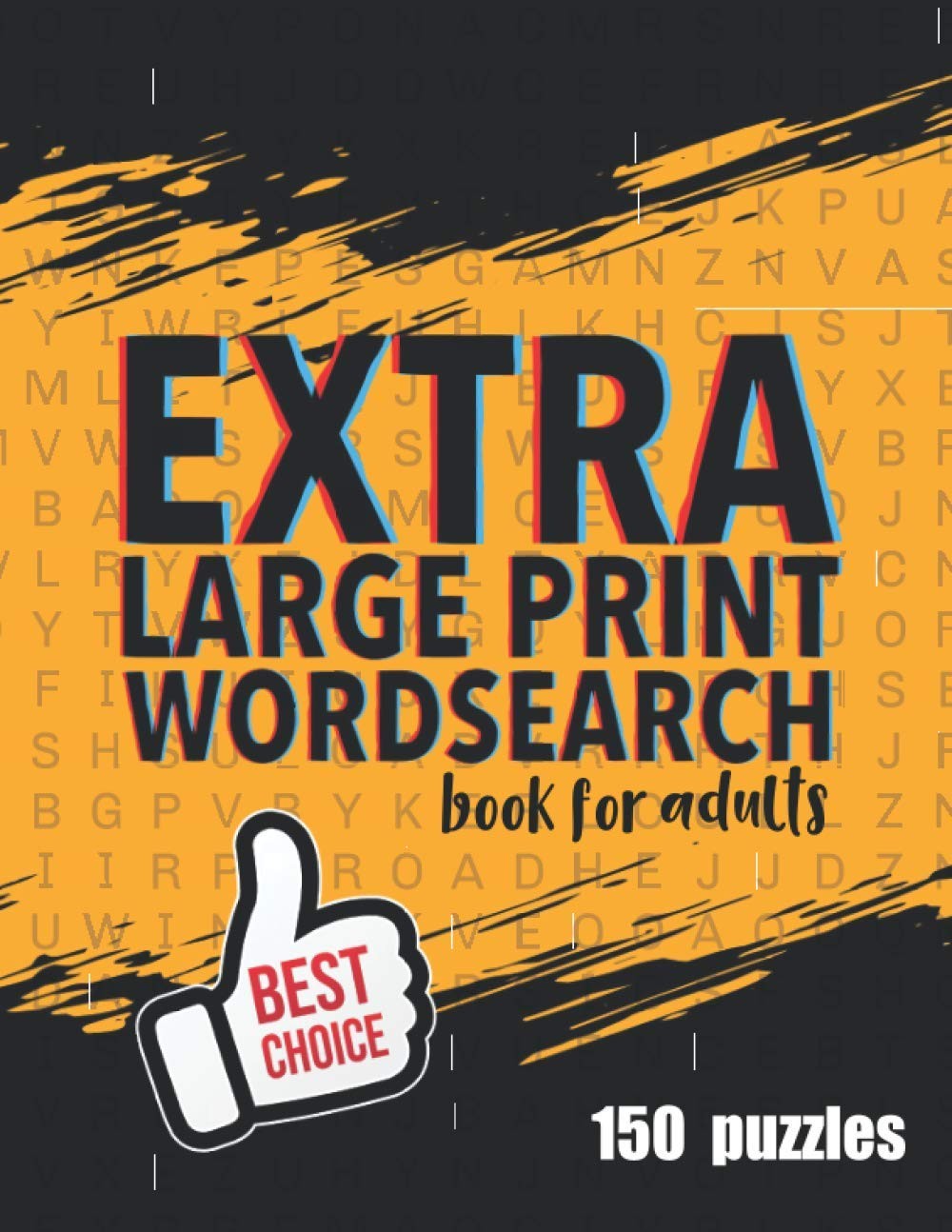 Extra Large Print Wordsearch Books For Adults: Jumbo Word Search Large Print :